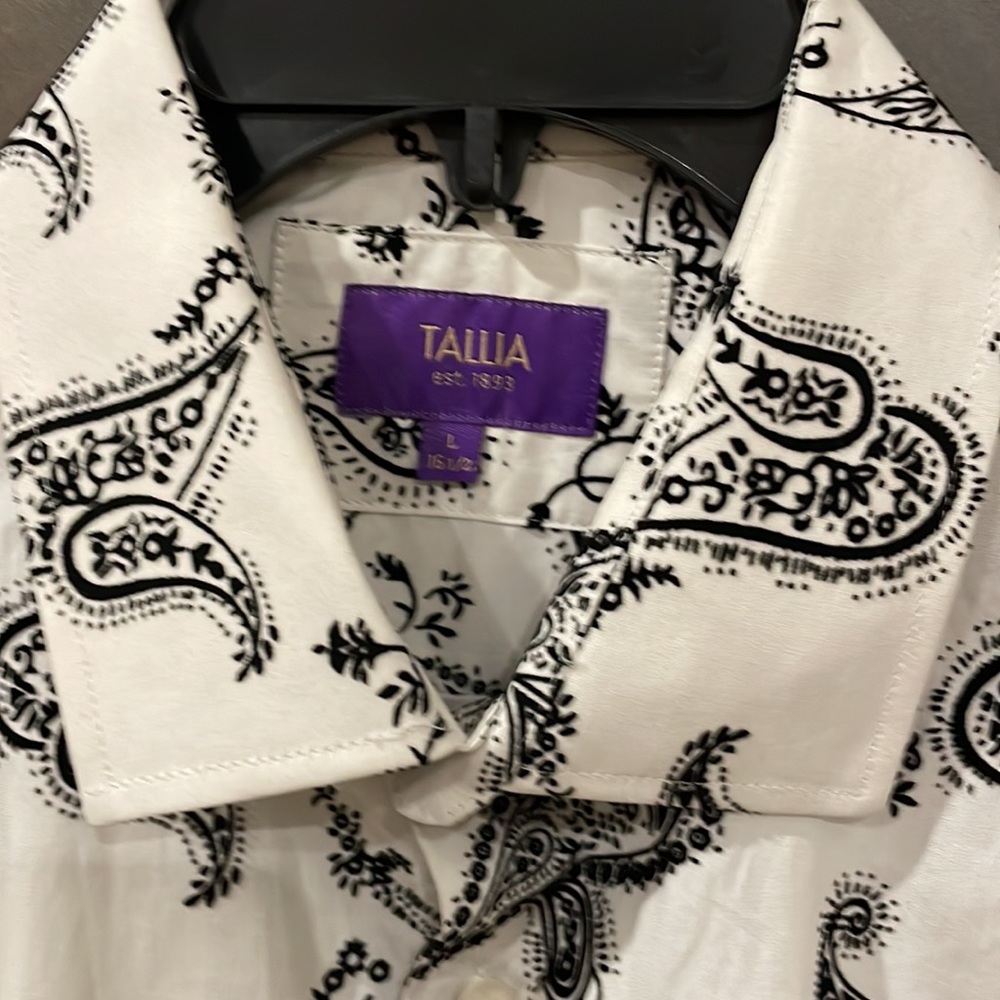Tallia Velvet print Men’s shirt - Picture 2 of 4